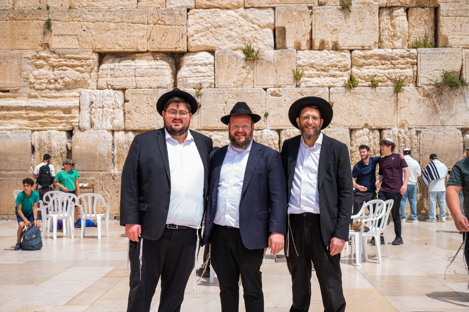 Yeshiva staff at the Kotel